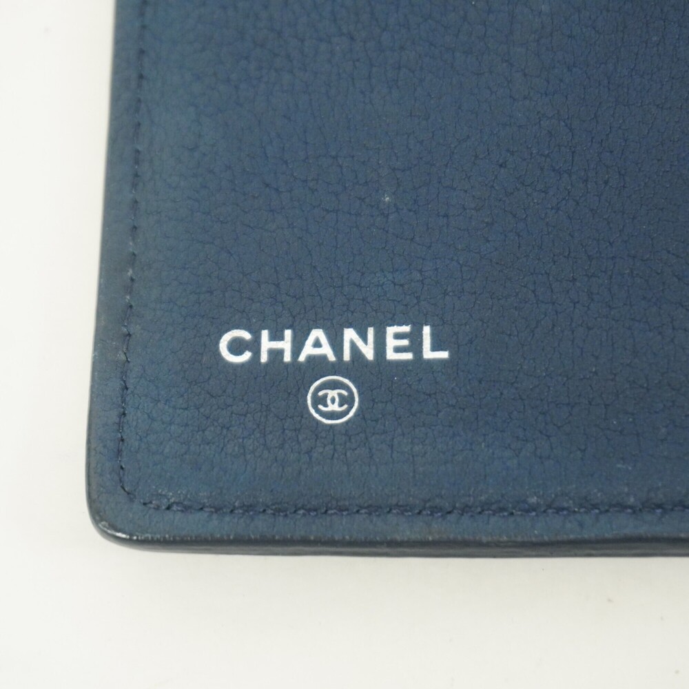 CHANEL Authentic Blue Leather Wallet - Picture 4 of 10